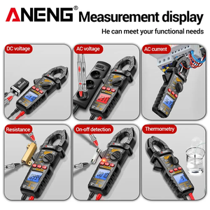 ANENG CM86 Hochpräzises Digitales Zangenamperemeter AC/<span class=keywords><strong>DC</strong></span> Strom- und Spannungsmessgerät Elektrikerwerkzeug - Product Image 4