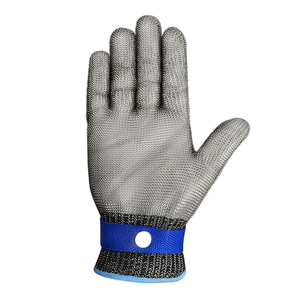 Usine de gants en <span class=keywords><strong>maille</strong></span> métallique Ouverture d'huître personnalisée Coupe de viande Travail de boucher Gants de sécurité en fil d'acier inoxydable - Product Image 5