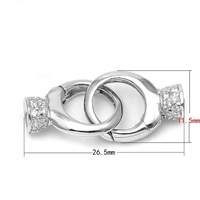 Collier tendance personnalisé en argent sterling avec homard et zircon 925 fermoir breloques fermoir bracelet décoratif pour la fabrication de bijoux fermoirs