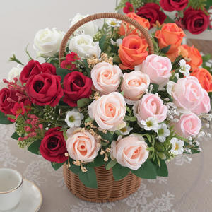 Tissu très similaire Artificielle Sept Bouquets de Vénus Roses <span class=keywords><strong>Fleur</strong></span> Fpr Maison Décoration De Mariage <span class=keywords><strong>Fleur</strong></span> - Product Image 1