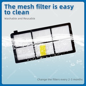 Ajustement pour IroBots RoomBas 800 900 série 860 865 866 870 880 885 890 960 <span class=keywords><strong>980</strong></span> 990 double rouleau brosse latérale filtre balayeuse accessoire - Product Image 6