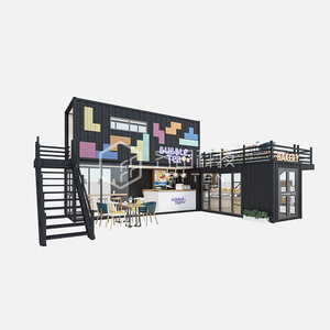 Modified Shipping Container Bakery Shop Industrial Design Rectangle Shape Outdoor Mobile Store Commercial Street Use - Product Image 4