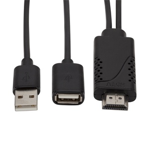 <span class=keywords><strong>Cable</strong></span> Convertidor <span class=keywords><strong>HDMI</strong></span> HD de Doble Cabezal Tipo C y USB A, <span class=keywords><strong>Cable</strong></span> de Duplicación de Pantalla 1080P Compatible con Teléfonos Celulares IOS y Android - Product Image 2