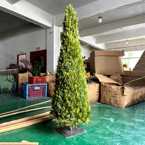 Sapins et cyprès coniques artificiels pour intérieur et <span class=keywords><strong>extérieur</strong></span>, décorations de mariage, <span class=keywords><strong>aménagement</strong></span> paysager, fausses plantes vertes, sites touristiques, hôtels, résistants aux UV - Product Image 4
