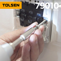 Ensemble de perceuse électrique TOLSEN 79010 3,6 V, tournevis sans fil