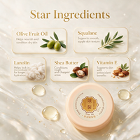 Baume anti-crevasses en gros pour les pieds et les mains à l'huile d'olive, au squalane et à la lanoline – Crème réparatrice anti-dessèchement pour talons et pieds gercés