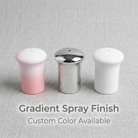 Capuchon à vis en plastique cylindrique mat électroplaqué argenté, avec trou supérieur petit, pour vernis à ongles et cosmétiques, assorti
