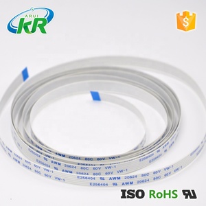 Oem tùy chỉnh 1 mét ffc linh hoạt phẳng AWM 20624 lắp ráp Cáp PBT cách điện điện tử Ribbon <span class=keywords><strong>Flex</strong></span> hệ thống dây điện khai thác - Product Image 2