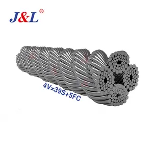 Julisling yüksek mukavemetli galvanizli çelik kablo 16mm 18mm yüksek karbon 1770MPA vinç vinç çelik tel halat ODM OEM fabrika