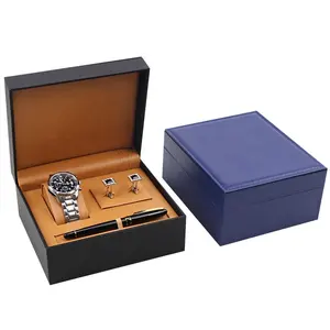 Wholesale New Product Pu Leather Gift Wrap Box For Watch Luxury Custom Logo Watch Box
