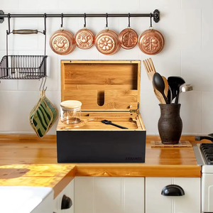 Tre Stash Box với phụ kiện cán khay mùi bằng chứng tre Stash Box <span class=keywords><strong>Kit</strong></span> Set Organizer - Product Image 5