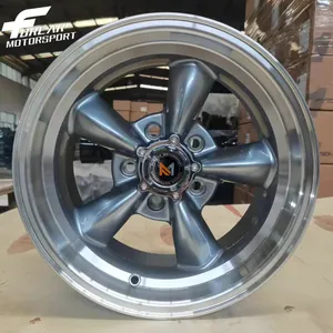 Velg mobil olahraga balap, velg mobil desain 5 lubang aftermarket 15 17 18 inci