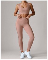 Nouvel Arrivage Ensemble de Yoga Haute Intensité : Débardeur et Leggings Taille Haute pour Entraînement Pilates et Fitness