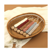 Vente en gros de pinces en bois personnalisées pour bébé Chaîne de sucette en tissu pour bébé