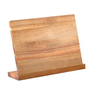 La migliore vendita esistente staccabile in legno di Acacia naturale supporto per coltello magnetico supporto per bancone cucina