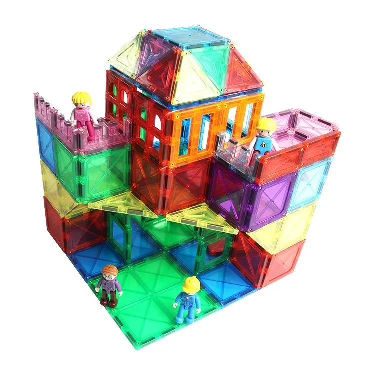 New Star shape design 3d kids toys abs magnetic tiles building blocks