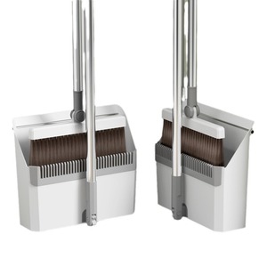 Broom And Dustpan Set Foldable Rotatable Steel Handle Plastic Dustpan For Home Dormitory <b>Cleaning</b> - Product Image 5
