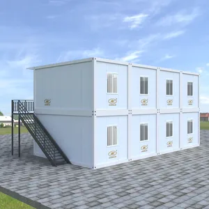 40 sqm 6*3 set lengkap rumah kontainer lepas pasang aluminium eps biaya rendah dengan kamar mandi dan dapur