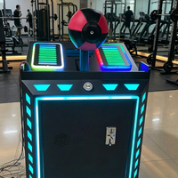 Máquina de tiro recreativa para interiores operada con monedas, juego de arcade mini de PVC, centro de entretenimiento con tickets