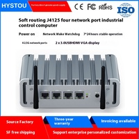 Contrôle industriel petit hôte N100 ordinateur 2.5G quatre Ports réseau routage doux 4 cœurs HTPC Internet choses pare-feu nouveau