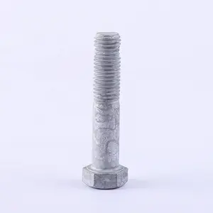 Carbon Steel GB31 Bolt With Hexagonal Tail Hole Hex Bolt With Split Pin Hole On Shank Hex Head Bolt For Safety Wire