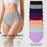 Culottes pour femmes à taille haute, respirantes, extensibles, couvrantes, effet ventre plat, confortables, sous-vêtements quotidiens pour femmes