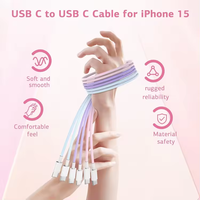 1m 2m 3m coloré 5A câble de charge rapide De Carga Type C cordon de chargeur rapide pour iPhone 15 câble de chargeur Apple Device Oplaadkabel