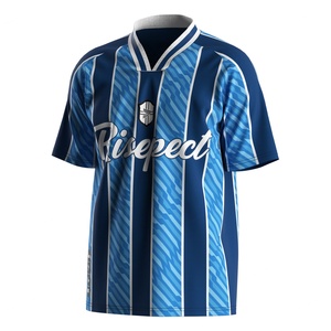 Camiseta de Fútbol Ligera con Bordado, Cuello Polo en V y Tejido Transpirable para Partidos de Club y Juegos de Fin de Semana - Product Image 1