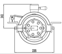 Treuil hydraulique en acier de 5 tonnes avec câble en acier de 15 m et hauteur de levage de 3 m, grue de bateau, camion de sauvetage, 1400 W, 220 V/480 V, personnalisable