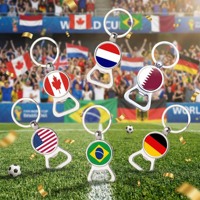 EDGE Porte-clés Décapsuleur Personnalisé Couleur Pays Style Drapeau Accessoire Sac à Main Sportif Breloque Tendance pour Femme