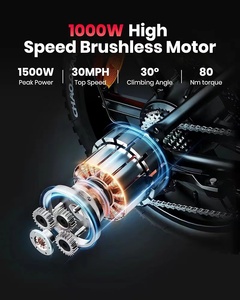 Electric Mountain <strong>Bike</strong> Ebike V8 Fatbike Electric Hybrid <strong>Bike</strong> 48V E <strong>Bike</strong> 250W Fatbike V20 EBike 1000W Electric Bicycle S8 E-<strong>Bike</strong> - Product Image 5