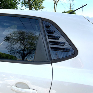 Volkswagen Triangular <b>Window</b> Louver Carbon Fiber Texture ABS <b>Decals</b> 2010-2017 Adhesive Car Stickers for Modification - Product Image 1