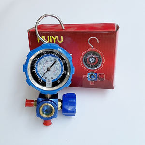 R410a R22 <span class=keywords><strong>R134a</strong></span> लचीला पीतल कई गुना गेज उच्च/निम्न दबाव गेज 5-वर्षीय वारंटी ग्राफिक डिजाइन - Product Image 2