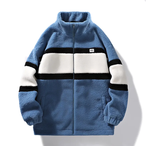Sweat à capuche en sherpa <span class=keywords><strong>personnalisé</strong></span> pour <span class=keywords><strong>homme</strong></span>, <span class=keywords><strong>polaire</strong></span> d'agneau et coton épais, col montant, veste matelassée, vêtements d'hiver, veste pour <span class=keywords><strong>homme</strong></span>, vestes pour <span class=keywords><strong>homme</strong></span> - Product Image 3