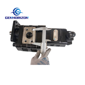 Pompa a Ingranaggi Tandem CBGJ2080 <span class=keywords><strong>0010</strong></span> XF W064000000 80ml/r 10ml/r Rotazione Sinistra 6 Scanalature Albero 30mm Flangia 125mm Ricambi per Caricatore - Product Image 2