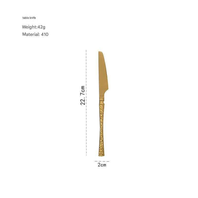 Gold SS410  Dinner knife