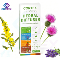 Diffuseur d'huiles essentielles portable, inhalateur, pendentif, bâtonnet aromatique, papier aromathérapie parfumé, cadeau, modèle QUAD Cortex/OEM