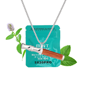 Inhalateur sans vapeur en acier inoxydable pour l'aromathérapie, huiles essentielles à base de plantes, soulagement de l'anxiété et du stress, arrêt du tabagisme, bâton respiratoire - Product Image 1