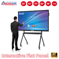 Tableau blanc interactif intelligent à écran plat multi-touch de 65 pouces avec système Android pour l'enseignement en classe