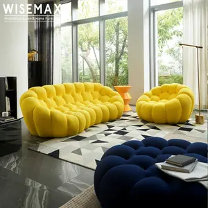 WISEMAX modern amerikan tasarım renkli seçenekleri özelleştirilebilir modern basit daire kanepe set mobilya oturma odası için