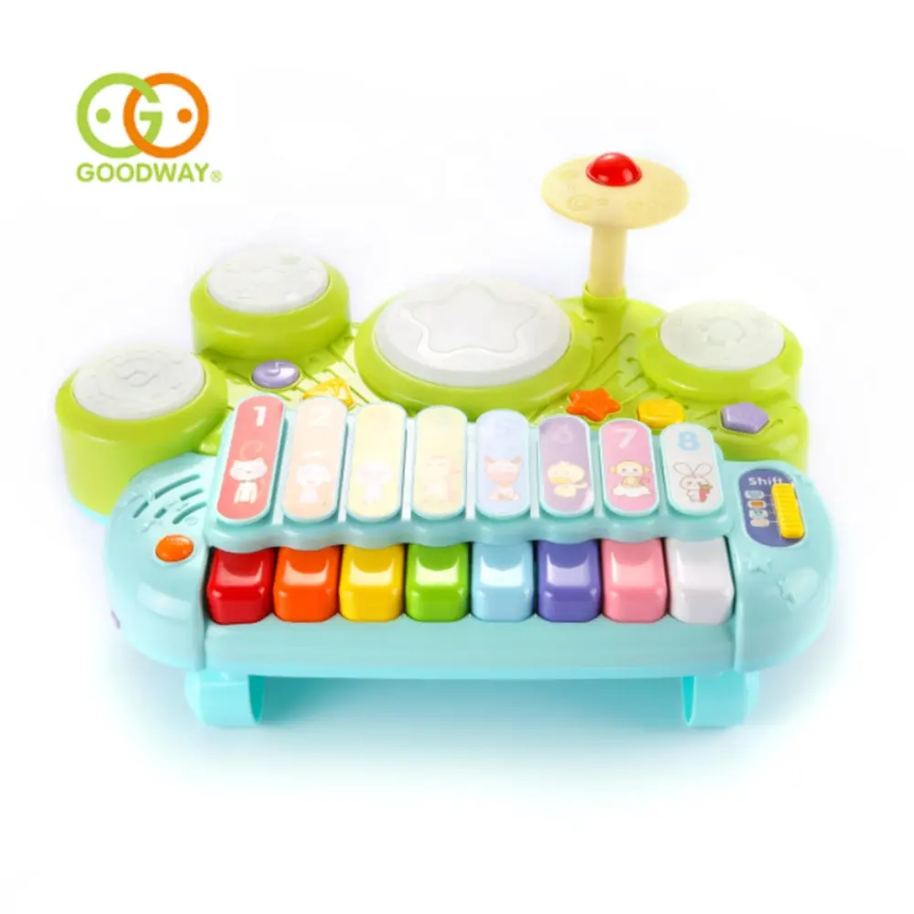 lovely instrument combination electronic piano & drums & xylophone baby toys for early education