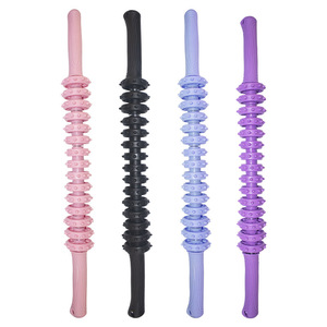 ไม้กดจุดนวดแบบมีหนาม ลูกกลิ้งยืดหยุ่นสำหรับบรรเทาอาการปวดกล้ามเนื้อ ฟิตเนส นวดเส้นลมปราณทั่วร่างกาย ใช้ในบ้าน - Product Image 5