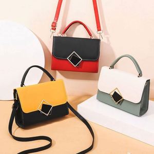 Nouvelle mode, motif uni, fermeture éclair écologique, printemps été automne, sacs à bandoulière/sacs messager en cuir PU pour femmes - Product Image 1