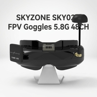 Lunettes FPV SKYZONE SKY02O 5.8G 48CH avec récepteur SteadyView Diversity, écran OLED 640x400, suivi de tête, ventilateur et DVR pour drone RC