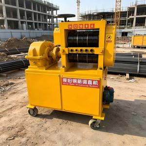 Machine à redresser les barres d'acier usagées pour l'armature du béton, outil de construction, vitesse d'alimentation élevée 30 m/min - Product Image 1