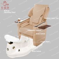 Meilleur fauteuil de luxe moderne pour salon de manucure et de spa pour les pieds, fauteuil de massage électrique inclinable et professionnel pour manucure et pédicure