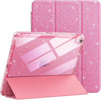 Étui de protection intelligent pliable pour iPad Air 11, iPad 10.9 et iPad Air 4/5, en cuir PU, coque rigide en PC, fonction de réveil/veille automatique, antichoc