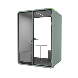 Cabine acoustique double pour appels vidéo privés, avec isolation phonique, pour poste de travail ouvert - Product Image 5