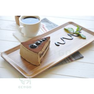 Plateau de service en bambou personnalisé, plateau de service pour petit-déjeuner à la maison - Product Image 1