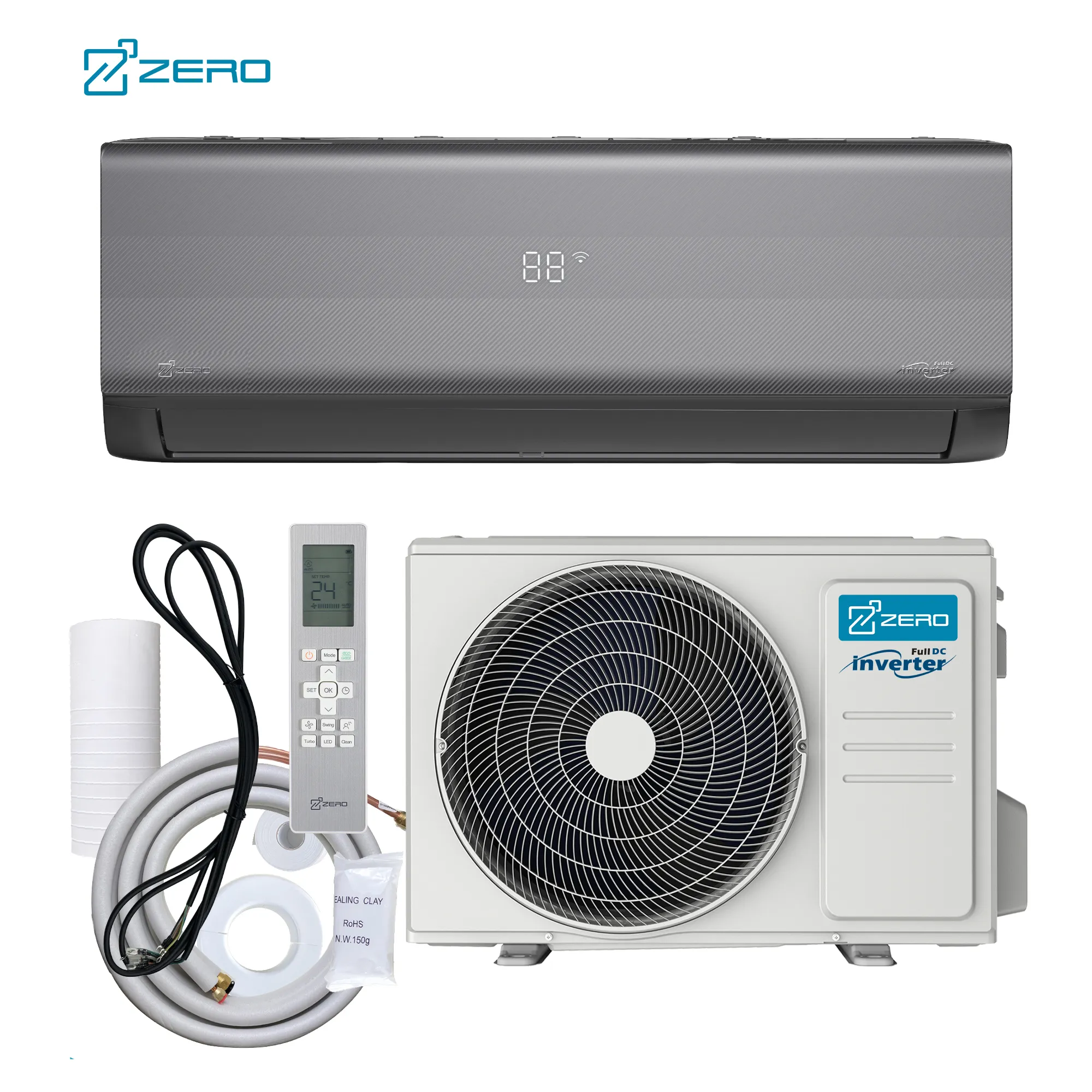 ZERO Z-pro 21 seer wall mounted mini split air condition 9000btu 36000btu 24000 btu smart split air conditioner